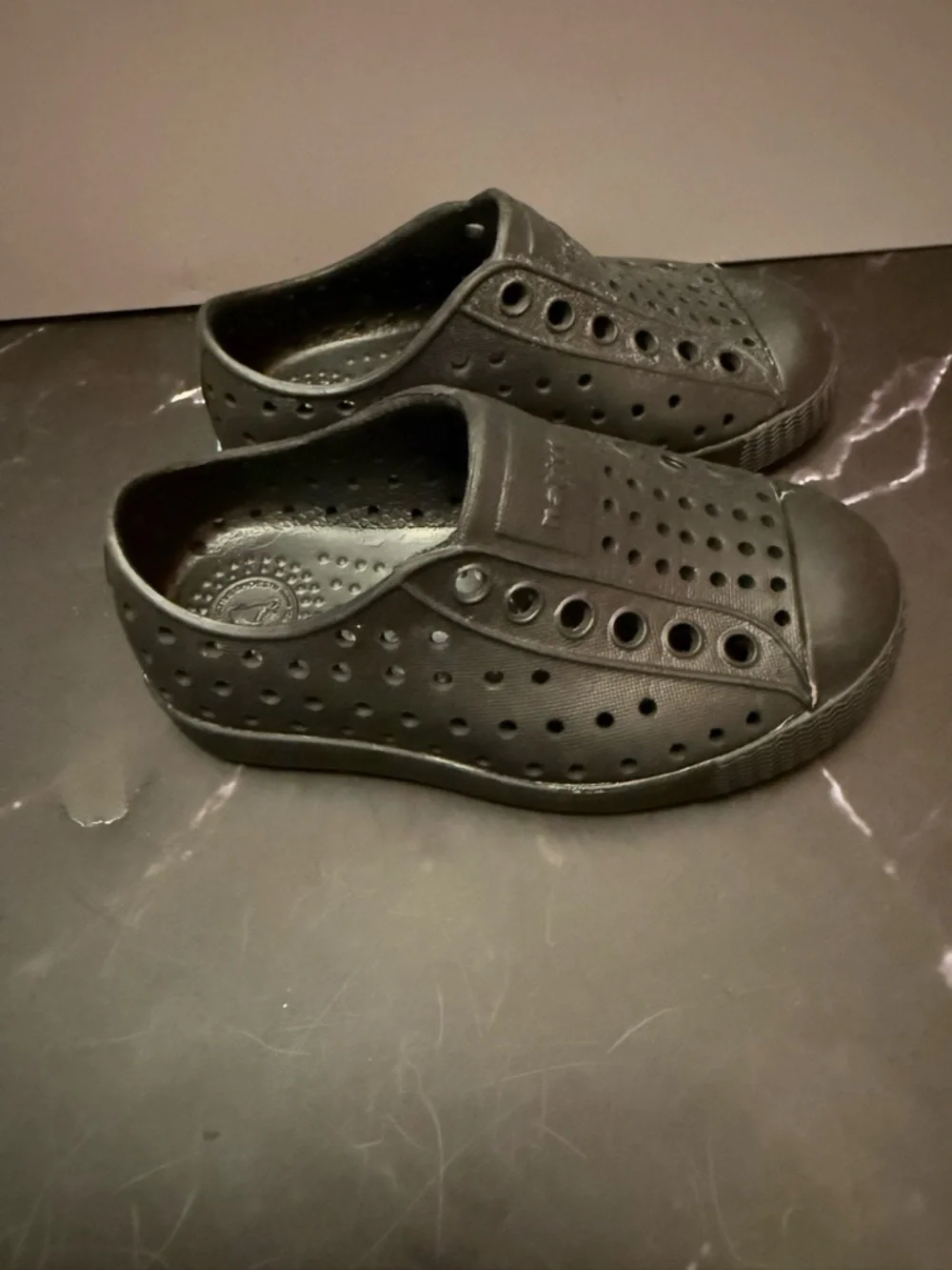 Native Kids Slip-On Water Shoes in Black - Picture 3 of 6